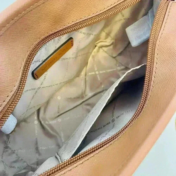 Michael Kors XS Jet Set Travel Carryall Top Zip Tote Brown - Picture 7 of 11